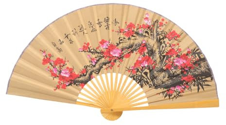 VINTORKY Chinese Fan Large Wall Decoration 0.5 * 0.9m Decorative Wall Fan Elegant Design for Home