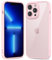 oakxco Custodia Sottile e Trasparente per iPhone 13 Pro Max Cover, Custodia Ultra Slim Guscio Rigido Trasparente Ibrida in Plastica Rigida e Gomma Siliconica Morbida, Anti-Giallo, Rosa