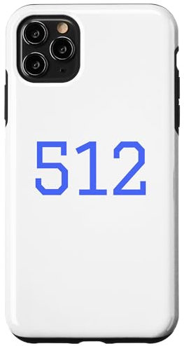 Carcasa para iPhone 11 Pro Max Código de área 512 Austin Texas TX 512