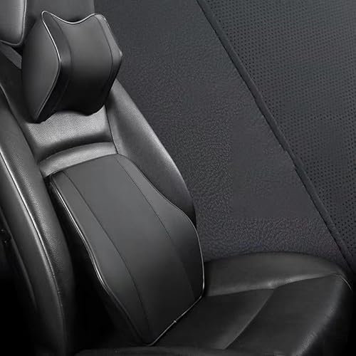 gengpingni Auto Nackenkissen für Audi A3 Sportback 8Y 2020-2023,Atmungsaktiv Abnehmbarer Abdeckung Auto Kopfstütze Kissen,C-Perforated Leather Style