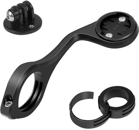 Adiwo Bike Computer Mount, Adjustable Out Front Extended Mount Compatible with Igs Gps Gopro Garmin Edge Front Mount Bike Accessories, Road MTB Bike Handlebar Holder for Cycling Computer