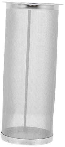 FUNOMOCYA Cold Brew Filter kaffeebereiter Filter permanent Filter Filterfass für die Weinherstellung Einmachglas-Filter Cold-Brew-Filter Multifunktionsfiltergehäuse Rostfreier Stahl Silver