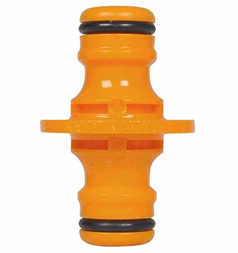 Para conectar mangueras de extensión, mangueras dobles masculinas, conectores de tubos de jardín, herramientas y sistemas de riego de tomates (amarillo, talla única)