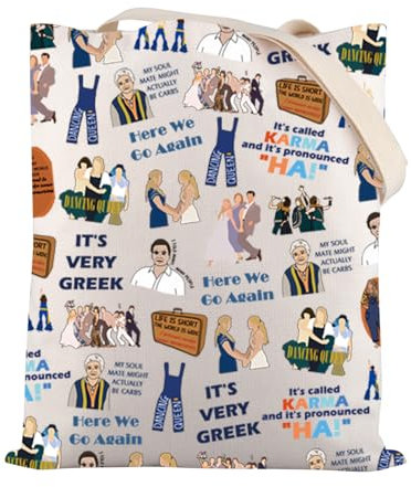 Zuo Bao Mamma Mia-Geschenktasche, Brautparty, Disco-Party, Geschenk, Tanzende Königin, Segeltuch, Theater, Film, Junggesellinnenabschied, Geschenk, Sehr griechisch