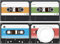 Lot de 60 Sets de Table en Papier Cassette, Sets de Table jetable Cassette Hip Hop, Sets de Table en Papier 40 x 28 cm, décoration rétro thème années 70, 80, 90 pour Cuisine, intérieure, fête