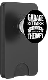 Garage Time Is My Therapy PopSockets PopWallet for MagSafe