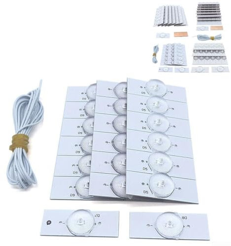 Nachhaltige Lösung für SMD-Lampenperlen, 20er Set, entwickelt für effiziente LED-TV-Reparaturen (20 Stück 6 V)