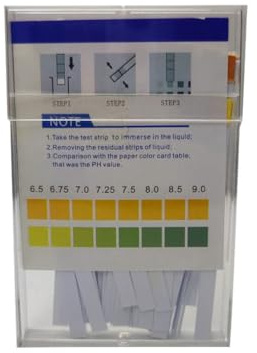 Zymoplas 100 Stück Lackmuspapier, einfache Bedienung, Kosmetik, Bodenkarte, Controller, Werkszubehör, Speichelteststreifen, PH Indikator