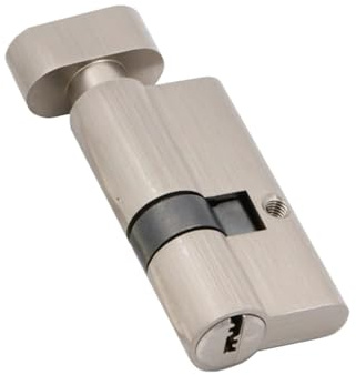 ZHURDFT Cylindre de Porte 60, 65, 70, 75, 80, 85, 90 mm, 1 pièce, Cylindre de Serrure, clé for Serrure intérieure, 5 clés(60mm 30 add 30)