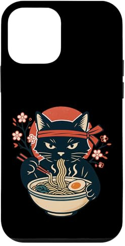 Katze isst Ramen Japan Retro lustig Hülle für iPhone 12 mini