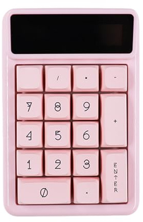 Oxtxuzdm Mechanische Zifferntastatur mit Taschenrechnerfunktion, 17 Tasten und Nummernblock, Hot-Swap-fähige Tastatur