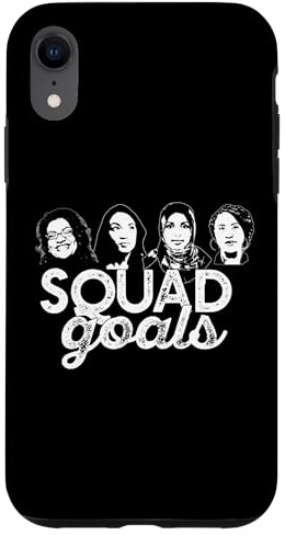 Custodia per iPhone XR OBIETTIVI IN SQUADRA Tlaib Ocasio-Cortez Omar Pressley AOC Meme
