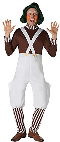 Rubie‘s Official Oompa-Loompa-Kostüm für Erwachsene aus Willy Wonka und die Schokoladenfabrik, Größe M Halloween