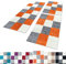 Unbekannt Shaggy Hochflor Teppich Carpet 3TLG Bettumrandung Läufer Set Schlafzimmer Flur, Farbe:Terra, Bettset:2x80x150+1x80x250