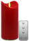 Tronje LED Outdoor Kerze - 15cm Stumpenkerze Rot mit Timer u. Fernbedienung - bewegliche Flamme - IP44 UV Hitzebeständig
