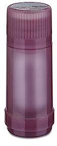 ROTPUNKT Isolierflasche 40 MAX I für heiße u. kalte Getränke I langanhaltender Geschmack - Glaseinsatz I 24 Std heiß 36 Std kalt I BPA frei (Glossy Korund, 0,25 l)