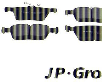 JP Group Disc Brake Pad Kit Rear Fits VW AUDI SKODA SEAT Arteon Golf Alltrack Mk7 07-16