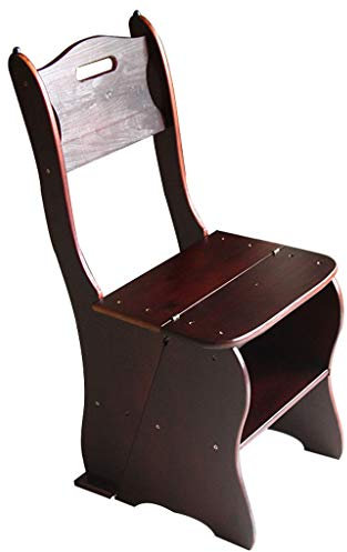 XWZJY Mini 4 Escabeau Tabouret, Polyvalent Chaises d'escalier Pliant Bois épaississant Escabeau, Cuisine à la Maison à Double Usage Étagère de Rangement, Capacité de 150 kg