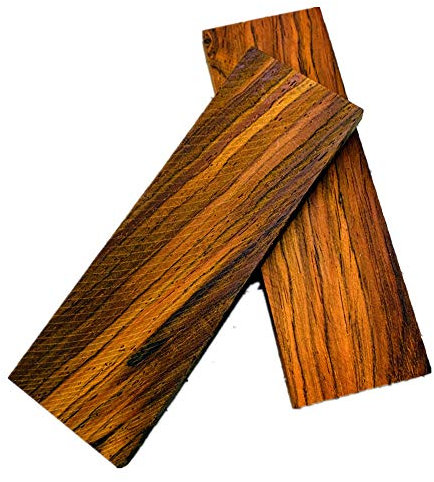 Aibote 1 paire Dalbergia Bois Manche de couteau Matériel Jaune Couteaux en bois de santal Dalles Balances Outils de bricolage personnalisés