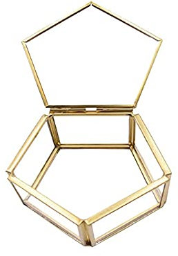 STEADY-PAD Kosmetik-Aufbewahrungsbox, transparent, staubdicht, kreativ, aus Glas, Kupferband, geeignet für Kosmetik-Schmuckmasken