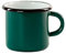 FANMEX - Fantastik - Taza acero esmaltado estilo vintage 8 cms (400 ml) - Calidad máxima (Turquesa oscuro)