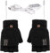 USB Heated Gloves Womens & Mens Winter Warm Half Hands Fingerless 3 Heating Levels Knitted Gloves Hand Warmer for Indoor Outdoor Office (Black)
