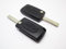 2 Custodia Cover Chiave Guscio Telecomando 2 Tasti Compatibile con Citroen C2 C3 C4 C5 Picasso Peugeot 107 206 207 307 308 406 407 (Sì Supporto batteria + Sì Lama scanalata)