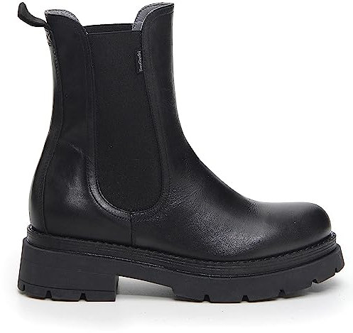 NEROGIARDINI Beatles in pelle con fondo carro. Made in Italy Nero NERO 39