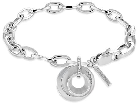 Calvin Klein Gliederarmband für Damen Kollektion PLAYFUL CIRCULAR SHIMMER mit Kristallen - 35000156