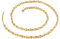 Daesar Halskette Herren Edelstahl 64CM, Bohnenkette 5MM Breite Gold Kette für Männer und Jugend