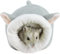 Andiker Hamsterbett, Mini Weiches und Warmes Hamsterhaus Nettes rutschfestes Hamster Schlafnest Kleine Tiere Bettwäsche Haus für Mini Igel, Zwerghamster und kleine Haustiere (grau)
