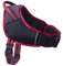 Rogz Airtech Sport-Hundegeschirr, Größe M/L, 50-63 cm, Brustweite verstellbar, Rockrot