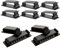Rusoz Clips De Cable Adhesivos,10 Piezas Sujeta Cables Adhesivo Negro Organizador Cables Escritorio con adhesivo 3M Para Gestión De Cables En Oficinas De Automoción