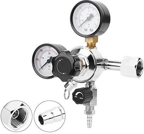 CO2-Regler Bier Soda Keg Druckentlastungsventil Home Brew Bier Gasleitung W21.8 EU Stecker