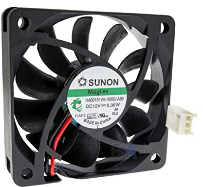 Ventilateur 60 mm 12 V DC 60 x 15 mm SUNON HA60151V4-1000U-A99 Vapo Bearing 0,03 A 0,36 W 2 fils - 3 broches axial
