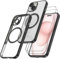 Giolus Clear für iPhone 15 Hülle Kompatibel mit Mag-Safe mit Kameraschutz und 2 Stück Schutzfolie, Durchsichtig Magnetisch Dünn Silikon Handyhülle Stoßfest Kratzfeste Schutzhülle Schwarz