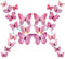 24 Stück 3D-Schmetterlings-Wanddekoration, Doppelschicht-Stereo-Schmetterlings-Wandaufkleber, abnehmbar, ideal für Partydekorationen zu Hause (Rosa)