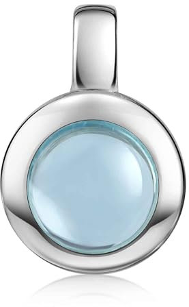 Materia Blautopas Anhänger Silber 925 Damen Schmuck KA-38-Blautopas