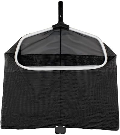 Poolmaster 21143 Pro Laubbesen mit Doppelmaschennetz für Inground und Aufstellpools, schwarz