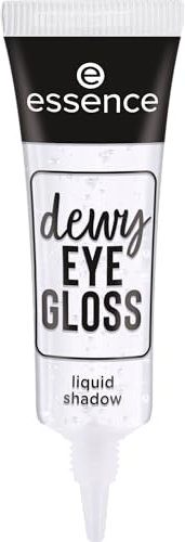 essence dewy EYE GLOSS liquid shadow, Lidschatten, Nr. 01, Transparent, weichzeichnend, strahlend frisch, vegan, Nanopartikel frei, ohne Parfüm, ölfrei, 1er Pack (8ml)
