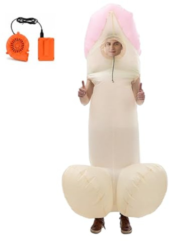 LATAFA Inflatable Costumes for funny party costume Inflatable Costume Air Blow up Costume Funny Halloween Costumes Cosplay Fancy Dress Suitable for adults