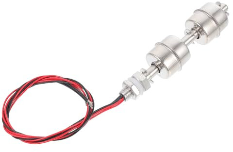 Homoyoyo Aquariumzubehör 1 Stk Wasserstandsregler Wasserstandskontrolle Wasserstandsschalter Schwimmersensor Horizontale Wasser Level Meter 100mm Schwimmbad Wasserpumpe Rostfreier Stahl