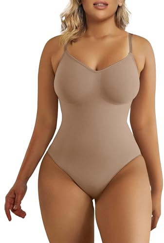 SHAPERX Donna Bodysuit Body Contenitivo Modellante Intimo Snellente Shaper Shaping Shapewear Spallino Regolabile