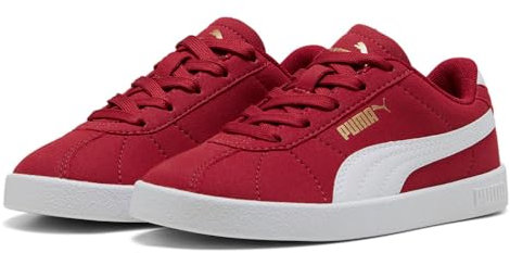 PUMA Club II PS Sneaker, Dark Crimson White Gold, 31 EU