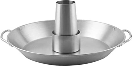 Peosaard Stainless Steel Chicken Roast Stand, Beer Can Chicken Roaster Stainless Steel Barbecue Poultry Holder Rack Grill Pan, Roast Chicken Holder