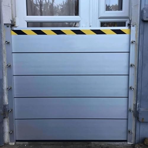 KHLMSRXJ Quick Flood Barrier 100 80 60 40 CM High Door Rain Drip Guard, Detachable Flooding Water Barrier, Inside Outside Mount (Color : LxH, Size : 130x100cm(51.2x39.4in))