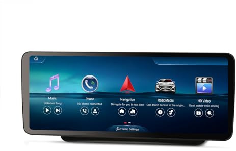 Erisin Android 16 Radio Coche Bluetooth Estéreo GPS para Mercedes Clase E W207 C207 A207 NTG 4.5, Qualcomm 8-Núcleo 8GB+128GB, 12,3 Pulgadas Pantalla CarPlay Android Auto Dab+ DSP WiFi 4G Canbus USB