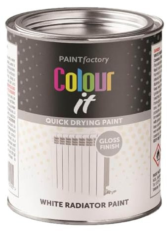 PD - White Radiator Paint 300ml - Quick Drying Gloss Finish - Heat Resistant - Interior & Exterior Paint For Metal, Wood, Plastic - Essential For Living Room, Office, Garden, Household (2)