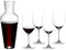 Dekomiro Riedel Veritas Cabernet/Merlot 4 Gläser und einen Mosel Dekoanter gratis