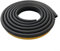 Zeroupshop Sello de cuerda ignífugo para estufa de leña, resistente al calor, tira selladora negra para estufas, chimenea, quemador de leña (3 metros)